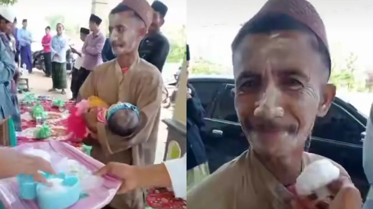 Bapak Diberi Bedak