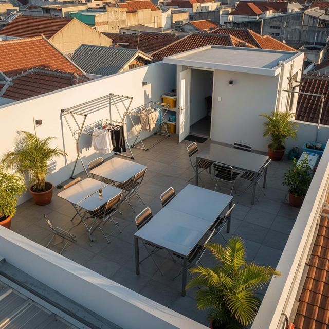 15 Inspirasi Desain Rooftop di Rumah Kecil Padat Penduduk Tapi Tetap ...