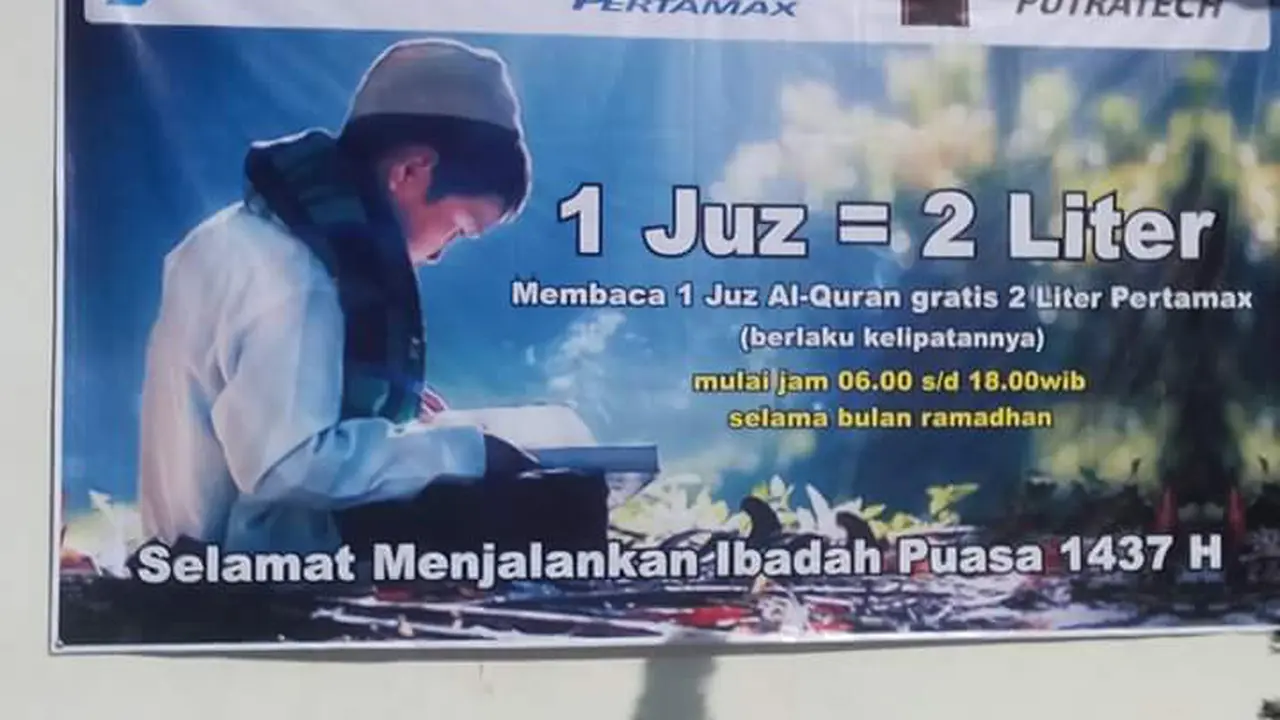 SPBU di Jatim Beri Pertamax Gratis 2 Liter Jika Kamu Ngaji 1 Juz
