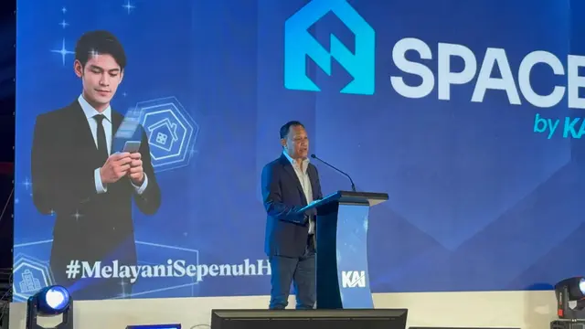 Direktur Bisnis dan Pengembangan Usaha KAI, Rafli Yandra saat Peluncuran Space by KAI, di Hotel Raffles Jakarta, Rabu (10/6/2026). (Foto: Liputan6.com/Arief RH)