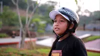 Atlet muda skateboard Indonesia di Asian Games 2018, Aliqqa Novvery. (Liputan6.com/Zulfikar Abubakar)