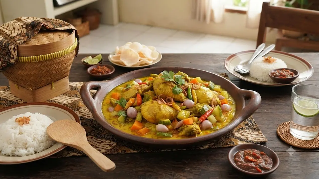 Resep Ayam Bumbu Acar Kuning Tanpa Santan