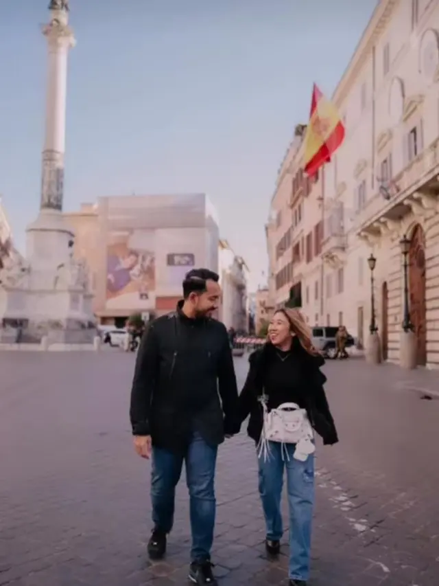 10 Potret Mesra Kiky Saputri dan Suami Honeymoon di Eropa, Didoakan Segera Punya Momongan