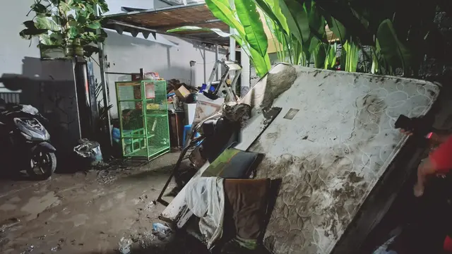 Kondisi rumah warga usai banjir terjang Denpasar