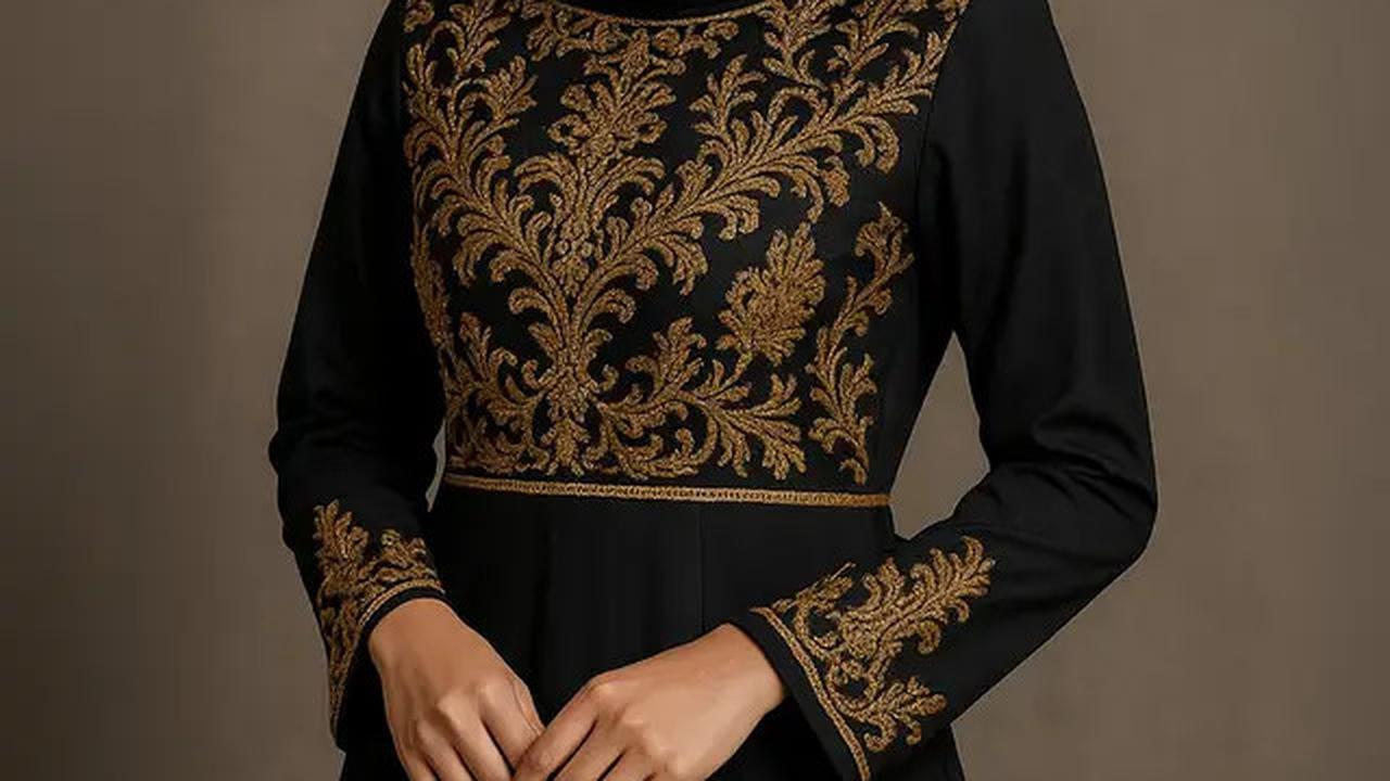 7 Model Gamis Hitam untuk Pesta Tren 2025 yang Elegan, Mewah dan Mudah Dipadukan