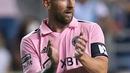 Pemain Inter Miami, Lionel Messi saat laga Piala Liga 2023 melawan Philadelphia Union di Subaru Park, Chester, Pennsylvania, 15 Agustus 2023. (AFP/Mitchell Leff)