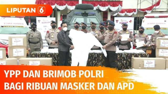 Yayasan Pundi Amal Peduli Kasih (YPP SCTV-Indosiar) bekerja sama dengan Korps Brimob Polri berikan bantuan berupa 100 ribu masker dan 1000 APD. Program ini dilaksanakan sebagai upaya Emtek Group bersama Brimob Polri putuskan rantai penyebaran Covid-1...