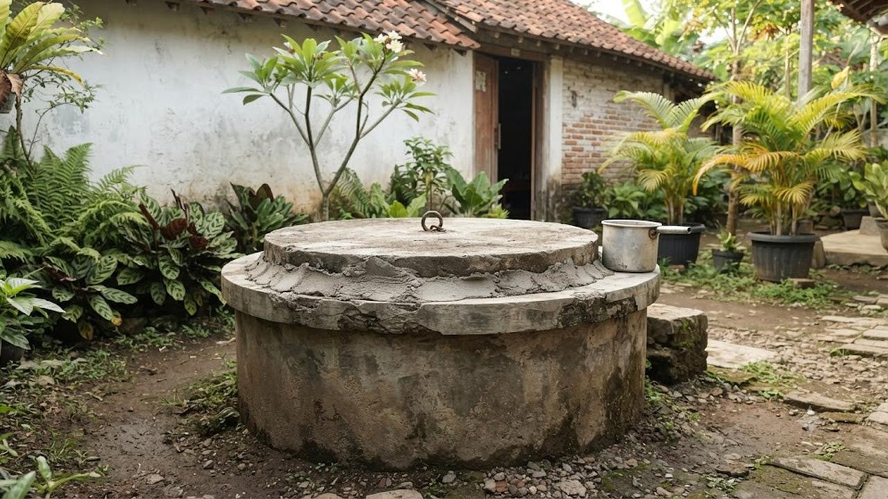 Pemasangan dan Penyegelan pada Bibir Sumur