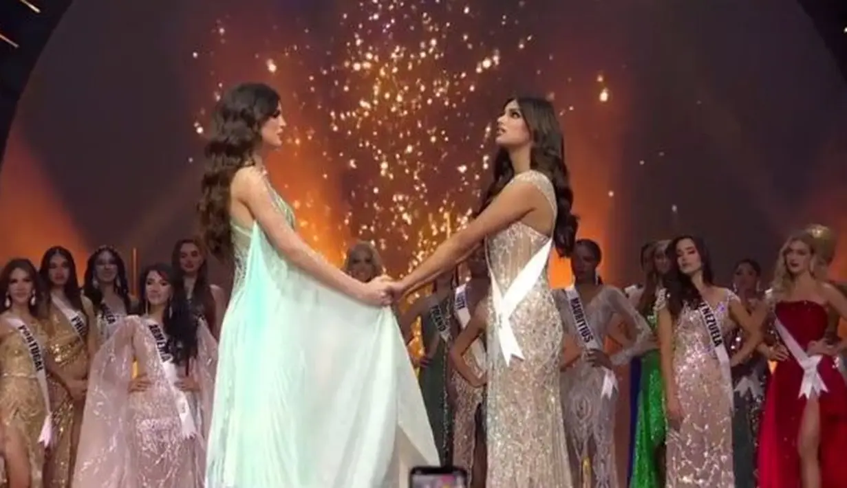 Harnaaz Kaur Sandhu dinobatkan menjadi miss Universe 2021 yang digelar di Israel pada Senin (13/12) lalu. (Foto: Kapanlagi)