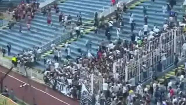 [VIDEO] Kerusuhan sepak bola Brasil, 1 dilaporkan tewas