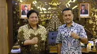 Ketua Umum Partai Golkar, Airlangga Hartarto, dan Ketua Dewan Perwakilan Daerah (DPD) Partai Golkar Sumatera Utara (Sumut) Musa Rajekshah