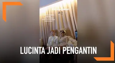 Viral rekaman Lucinta Luna dan seorang pria mengenakan baju pengantin. Apakah ia menikah?