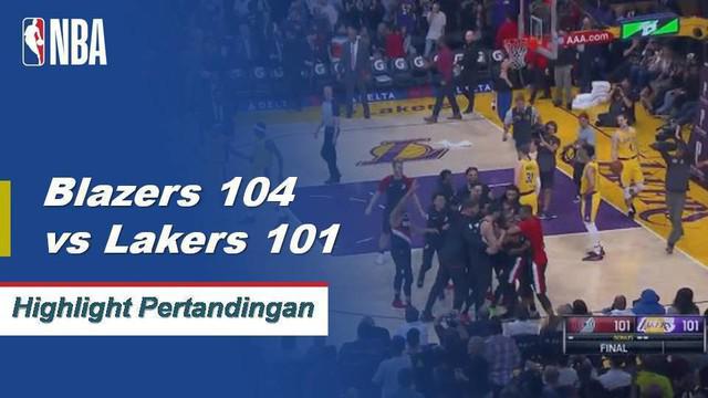 Maurice Harkless mencetak 26 poin termasuk penentu 3 pertandingan yang menang di bel saat Blazer menang di jalan.