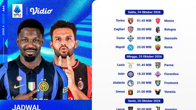 Live Streaming Liga Italia 2026/27 Pekan Kedelapan: Tiga Laga, Tiga Ujian Berbeda Hanya di Vidio