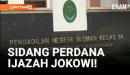 Persiapan Sidang Perdana Gugatan Ijazah Jokowi