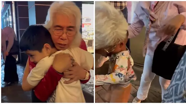 6 Potret Gideon Tengker Bertemu Rafathar dan Rayyanza