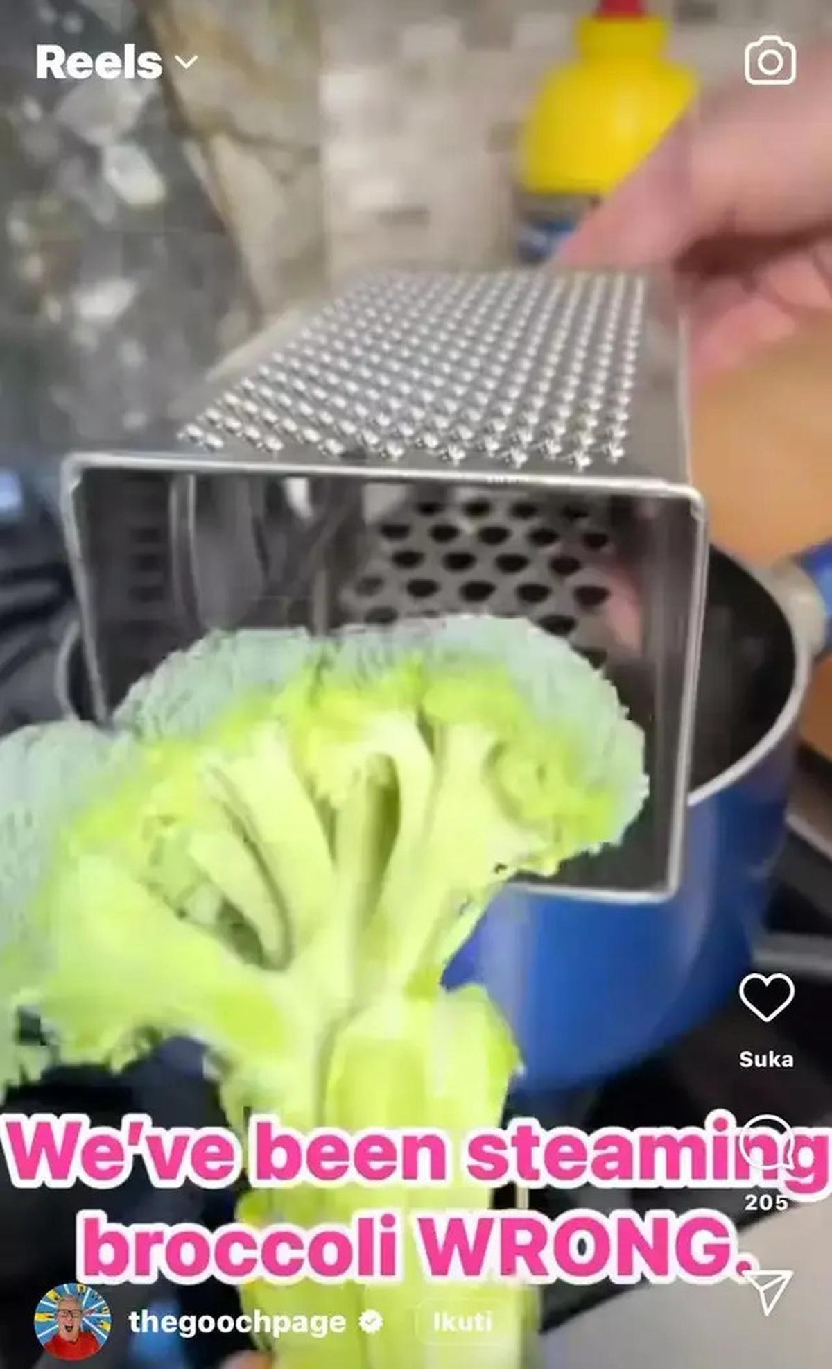 Cara Mengukus Brokoli Tanpa Panci Khusus, Cuma Pakai Parutan yang Multifungsi