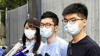 Agnes Chow Ting, Nathan Law and Joshua Wong ( The Yomiuri Shimbun/AP Images )