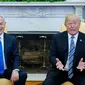 Donald Trump dan Benjamin Netanyahu di Oval Office, Gedung Putih, pada tanggal 5 Maret 2018 di Washington DC. (Mandel Ngan / AFP)