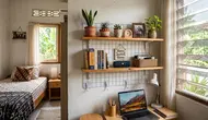 7 Ide Rak Gantung Tanpa Bor di Kamar, Hemat Ruang dan Kokoh