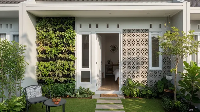 Contoh Rumah 5x6 Meter dengan Taman Kecil untuk Pasangan Muda/Gemini AI
