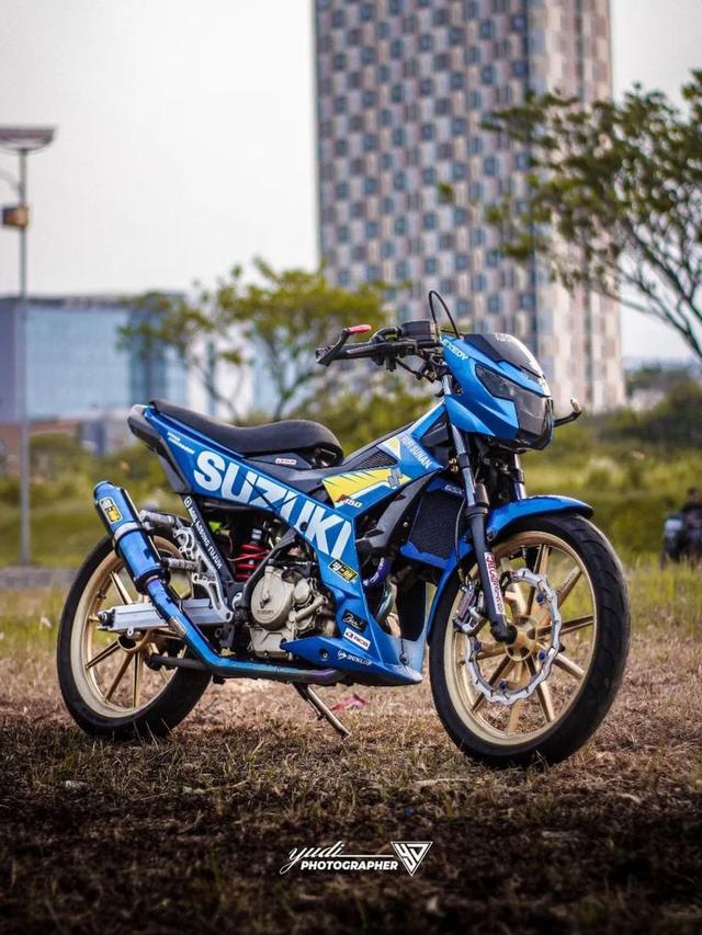 10 Potret Modifikasi Suzuki Satria F150, Underbone Kurus yang Bisa Dibikin Keren