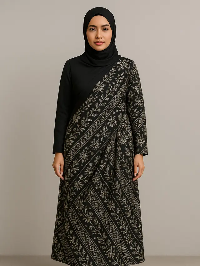 Model Baju Batik Syar'i Elegan Kekinian (Foto: ChatGPT)