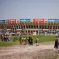 Stadion Martyrs yang berkapasitas 80.000 tempat duduk di ibu kota RD Kongo, Kinshasa, lokasi konser maut penyanyi musik gospel dan pendeta Mike Kalambay. (AFP/Arsip)