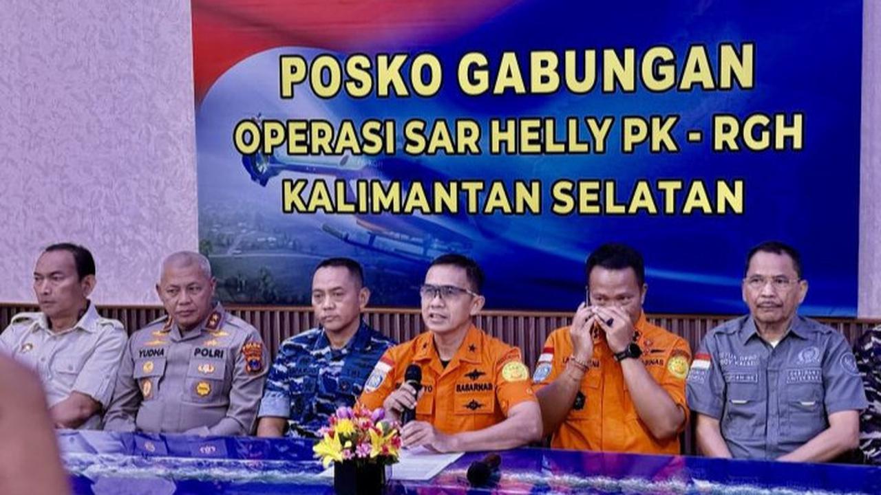 Update Helikopter Jatuh di Kalsel, Tujuh Korban Diduga Masih Terjebak Dalam Bangkai Helikopter