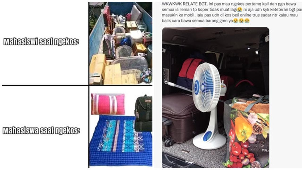 6 Potret Penampakan Barang Cewek Ketika Ngekos Ini Bak Pindah Rumah