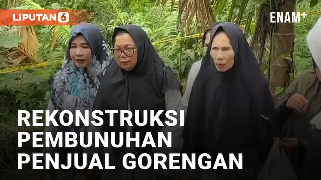 VIDEO: Rekonstruksi Pembunuhan Penjual Gorengan, Polisi Minta Warga Tidak Anarkis