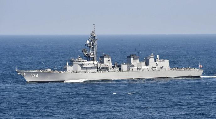 Kapal Tempur Jepang Samidare (Shigeyuki Inakuma/AP)