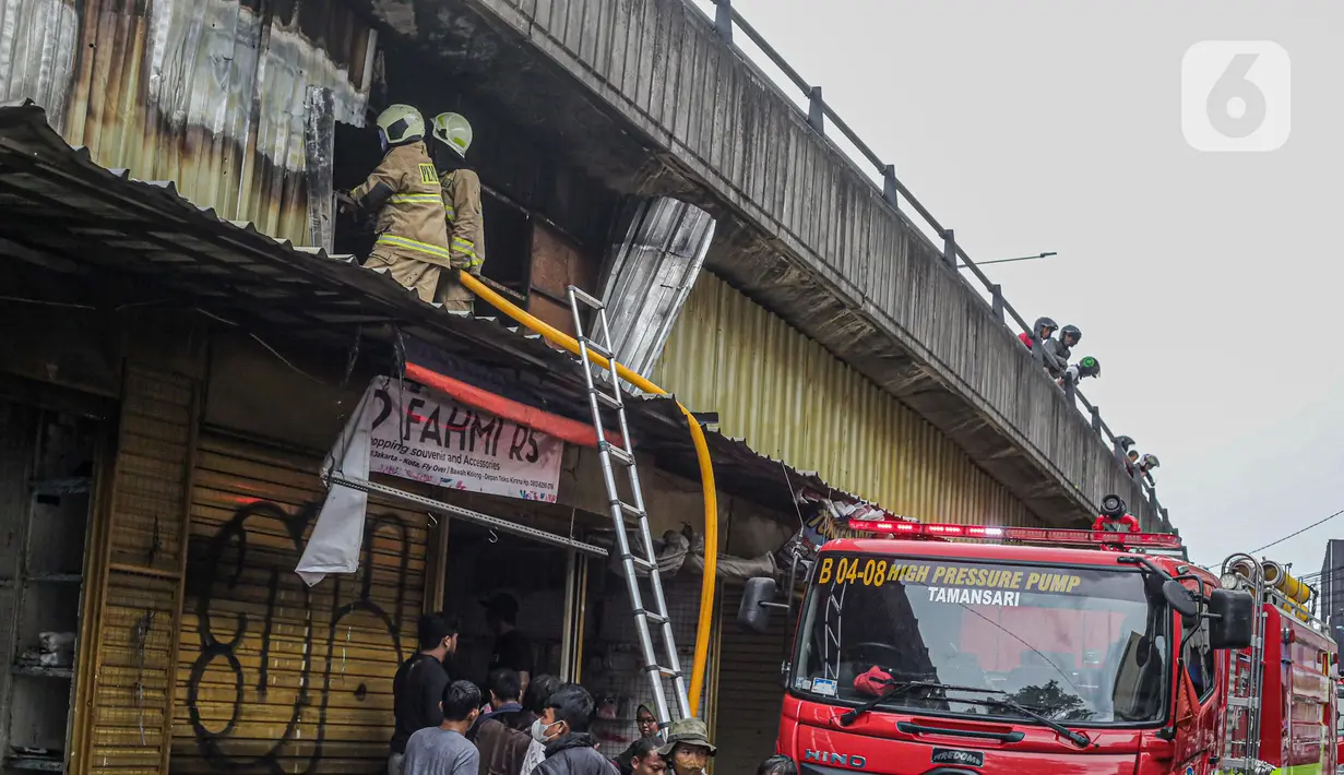 Kondisi Pasar Pagi Asemka Usai Terbakar - Foto Liputan6.com