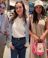 Luna Maya, Aaliyah Massaid, dan Amanda Rawles hadir di opening store Onitsuka Tiger Plaza Indonesia. [Anisha/Fimela]