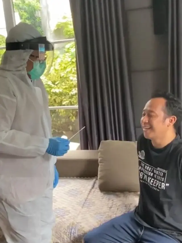 Denny Cagur Tegang Lakukan Tes Swab