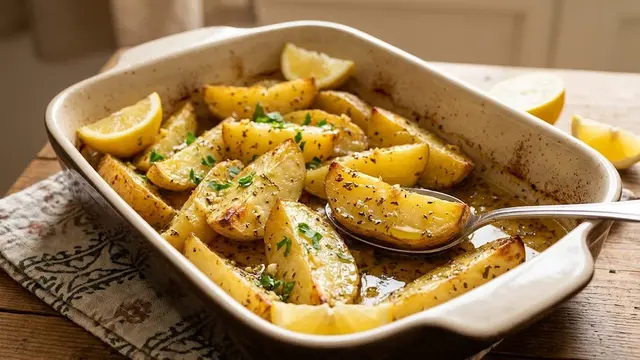 Resep Greek Lemon Potatoes