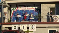 Qarrar Firhand Ali, pembalap gokart muda Indonesia kembali meraih podium di kelas junior Rok Cup Italia seri 7 (istimewa)
