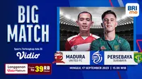 Jadwal dan Link Siaran Langsung Madura United vs Persebaya, (Dok. Vidio)