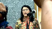 Dirjen Kefarmasian dan Alat Kesehatan Kemenkes RI Lucia Rizka Andalucia soal hibah obat antivirus COVID-19 Paxlovid, Jakarta (13/4/2023). Foto: Liputan6.com/Ade Nasihudin.