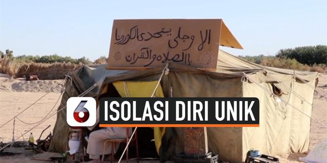 VIDEO: Hindari Virus Corona, Petani Ini Isolasi Diri ke Gurun