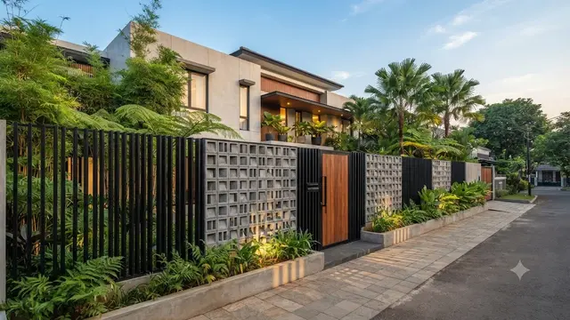 Model Pagar Rumah yang Cocok Dipadukan dengan Roster