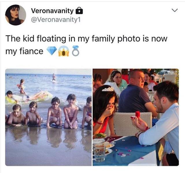 Anak laki-laki di belakang foto Koliqi dan keluarganya adalah Mirand yang sekarang menjadi tunangannya/copyright viral4real.com