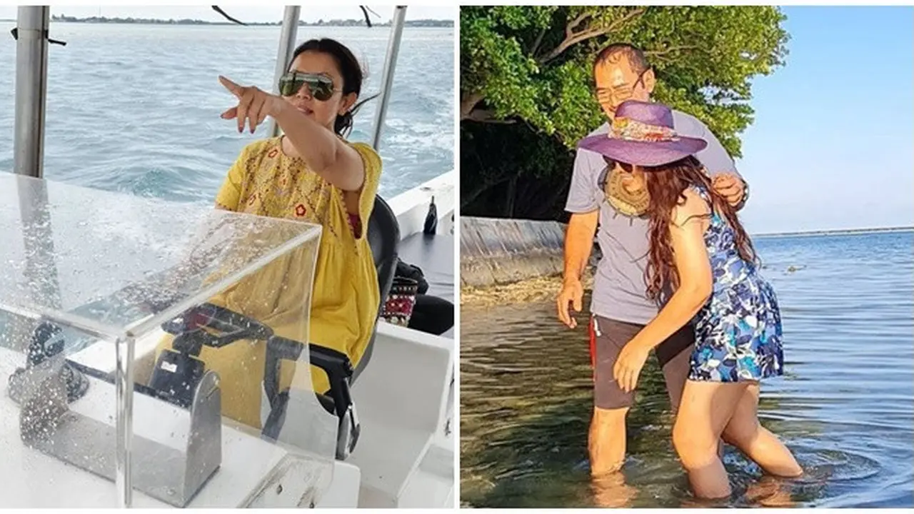 Setir Kapal Sendiri, 6 Potret Liburan Mewah Mayangsari di Bali Bareng Suami