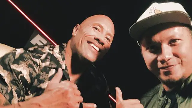 Gading Marten dan Dwayne Johnson