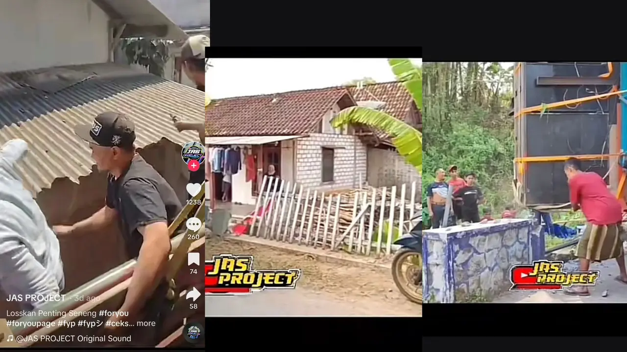 Jembatan dihancurkan Karena Truk Bermuatan Sound System Ingin Lewat