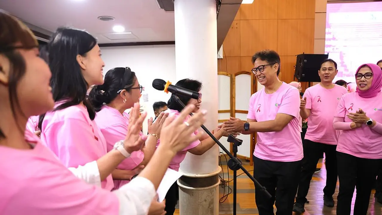 Menkes Budi apresiasi peningkatan pelayanan RS Dharmais dalam beberapa tahun terakhir. (Foto: Dok Kemenkes)