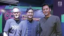 Band Bragi berpose seusai jumpa pers The 90's Festival di Jakarta, Selasa (14/11). The 90's Festival menampilkan musisi era 90-an dan barang-barang yang pernah ada di era tersebut. (Liputan6.com/Herman Zakharia)