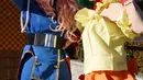 Beragam tokoh dari dunia anime menjadi nyata di Cosplay Festa TDC (Tokyo Dome City) di Tokyo pada tanggal 10 Januari 2015. (AFP Photo/Toshifumi Kitamura)