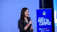 Presiden Direktur PSIM, Liana Tasno berbagi pengalaman Melalui program PSIM Goes to Campus dengan mahasiswa Institut Teknologi Bandung (ITB), Selasa (29/9/2026). (Dok. PSIM)