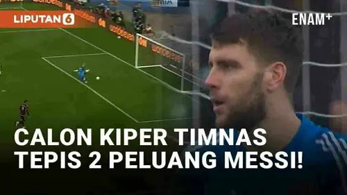 VIDEO: Aksi Calon Kiper Timnas Indonesia Maarten Paes Gagalkan Dua Peluang Gol Messi